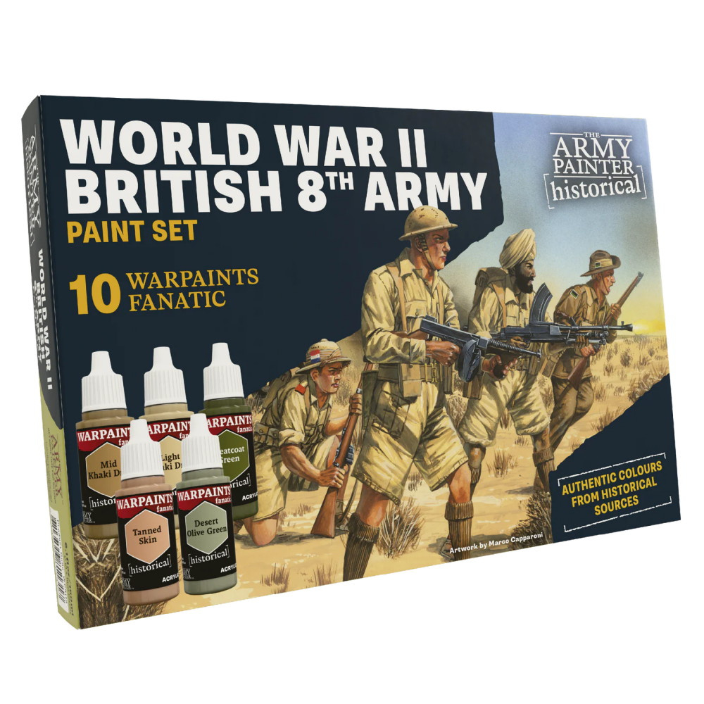 Army Painter: Historical - World War II British 8th Army Paint Set