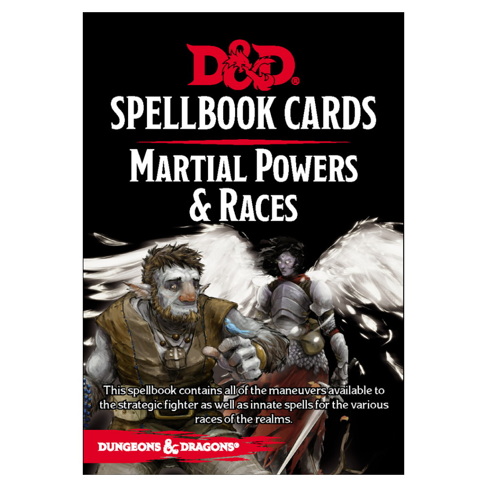Dungeons & Dragons: Spellbook Cards - Martial Powers & Races