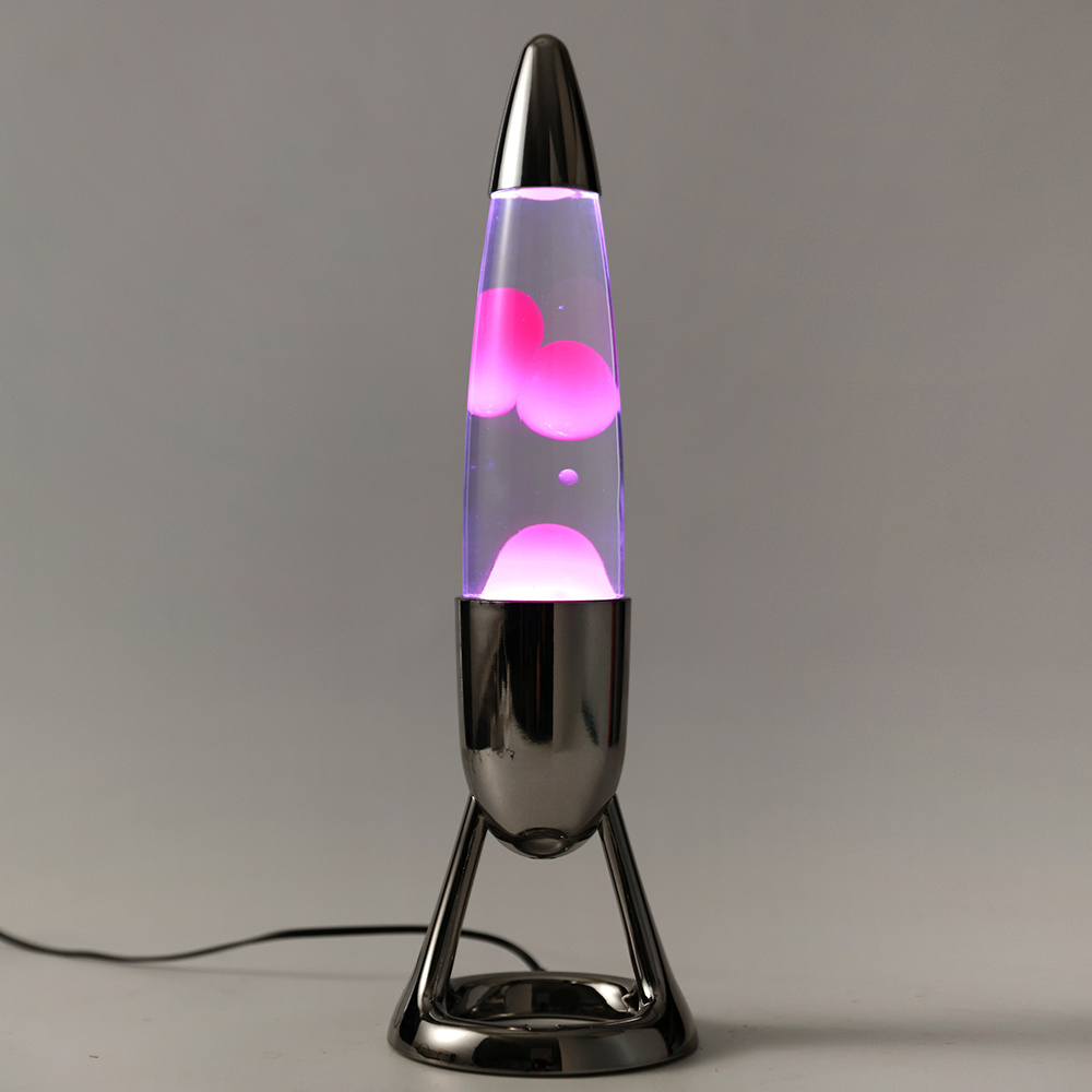 iTotal LED Lava Lamp - Rocket Silver Color Change